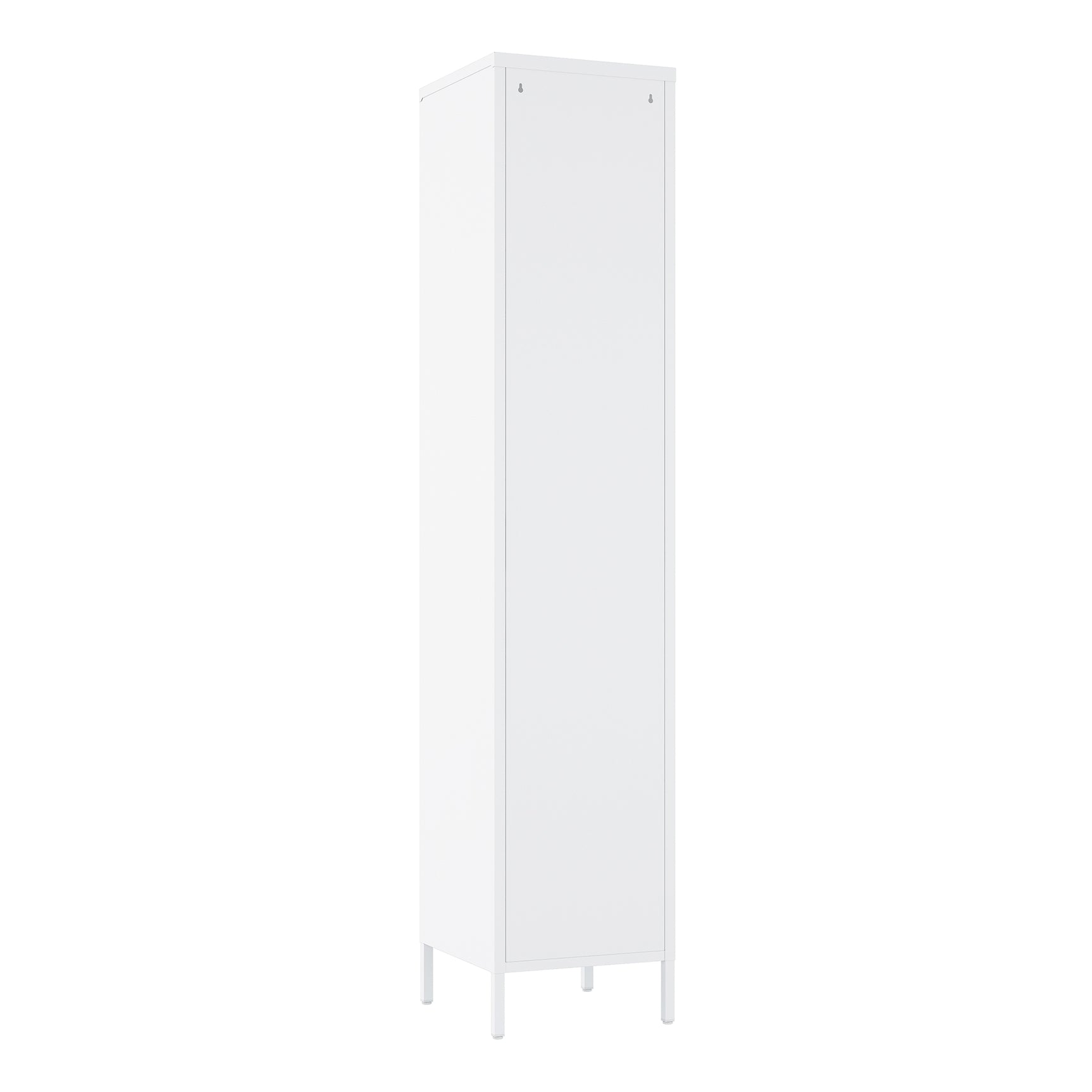 Naomi 15" Single Locker Storage Cabinet in White - Ornate Home