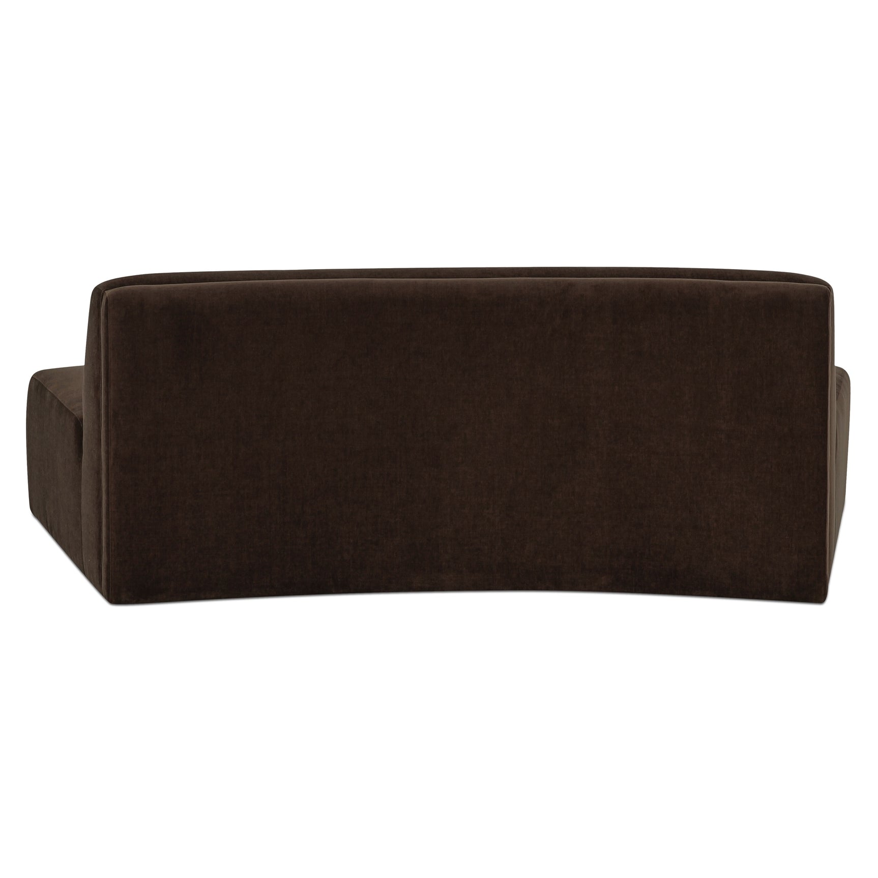 Naomi Dark Brown Convex Sofa - Ornate Home