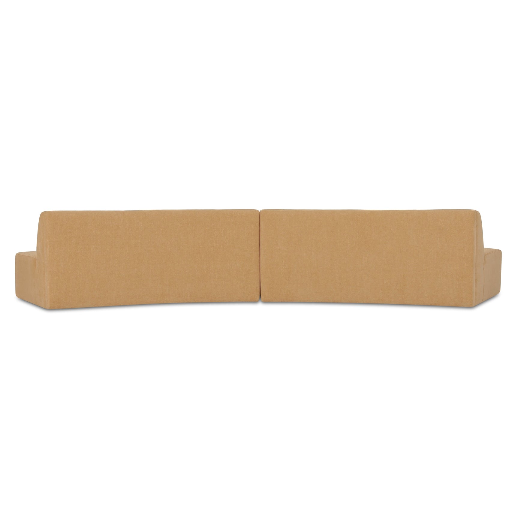 Naomi Golden Yellow 2 Piece Convex Modular Sectional - Ornate Home