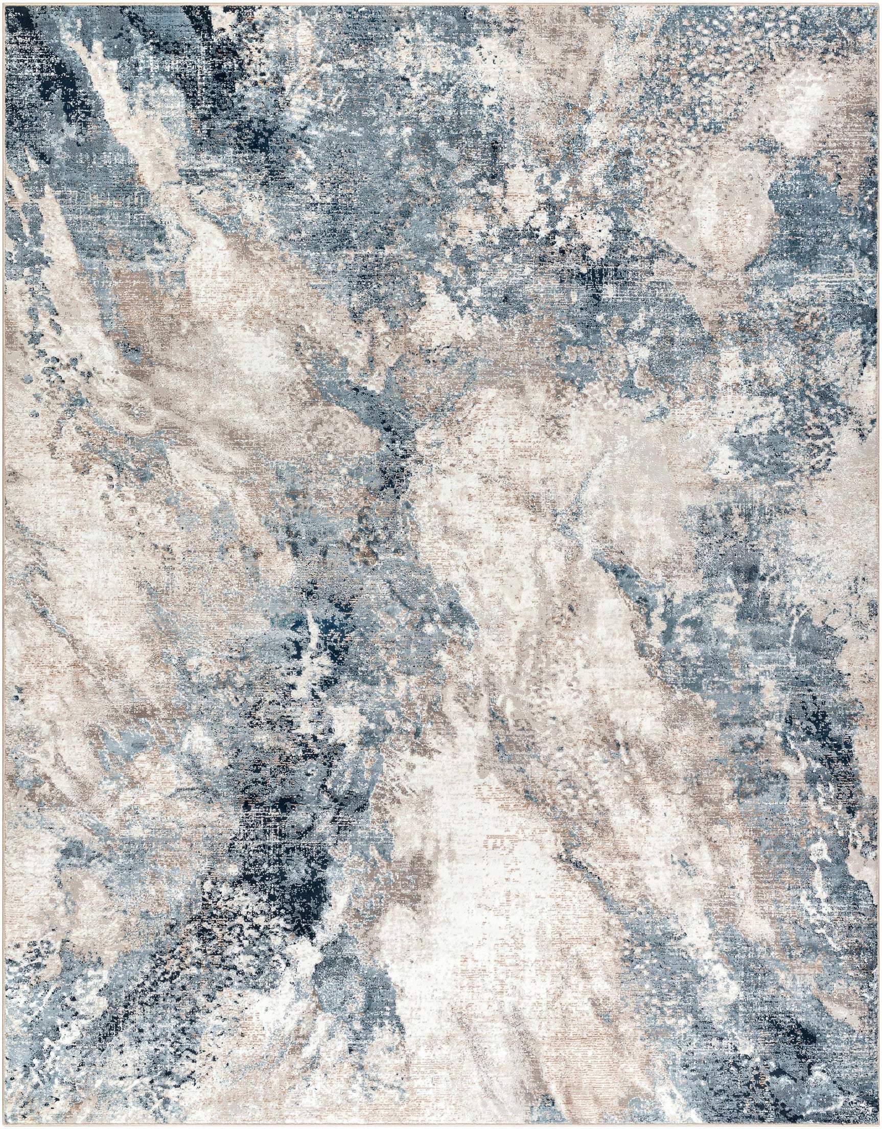 Napierville Blue Marble Rug - Ornate Home