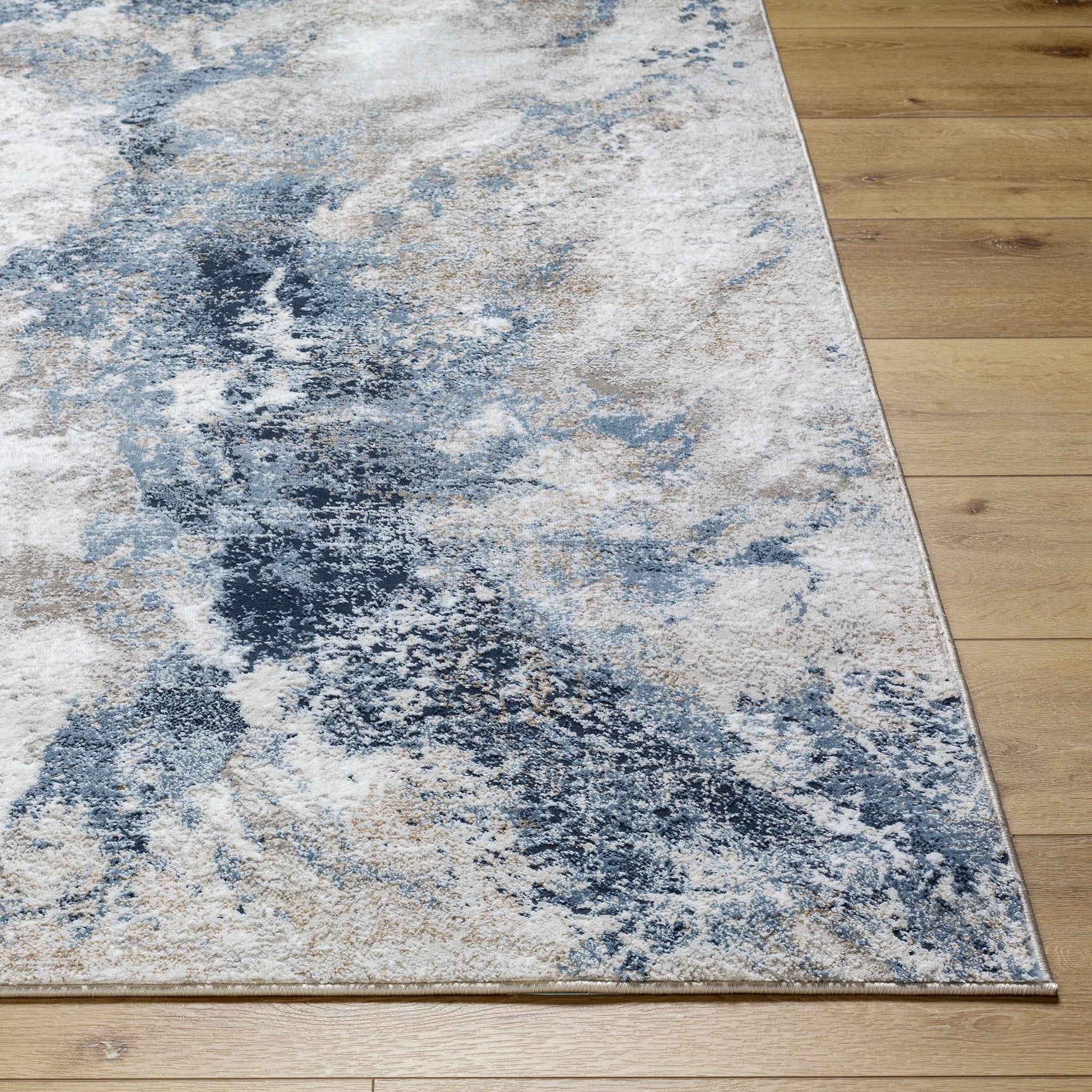Napierville Blue Marble Rug - Ornate Home