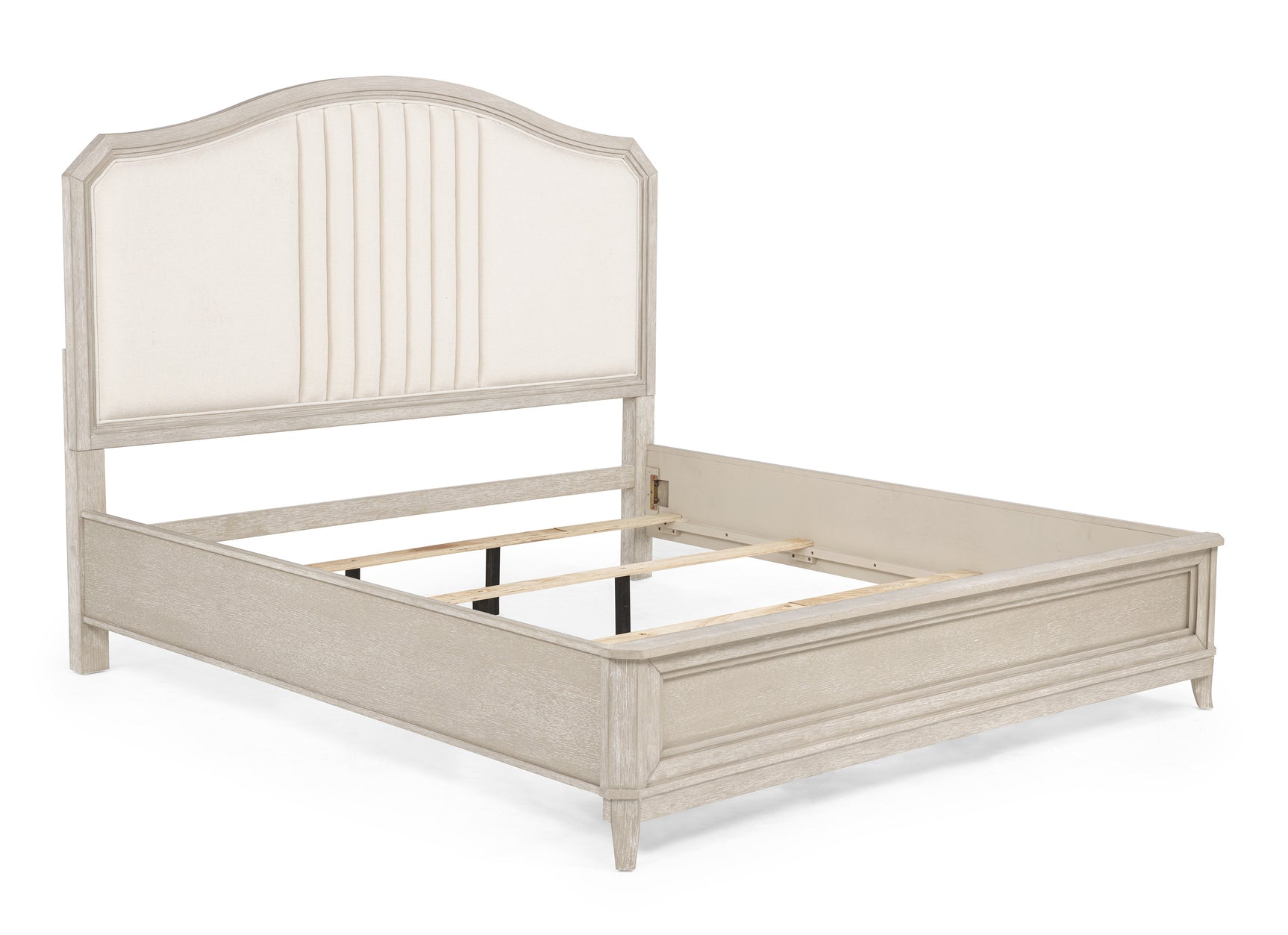 Napoli Natural King Panel Bed - Ornate Home