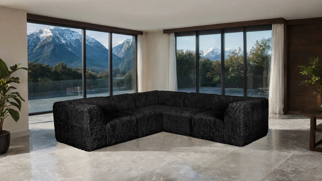 Nappi Black L-Sectional C - Ornate Home