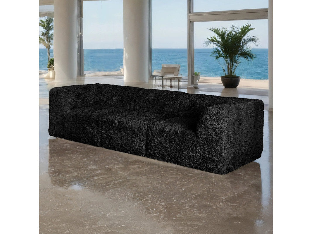 Nappi Black Sofa - Ornate Home