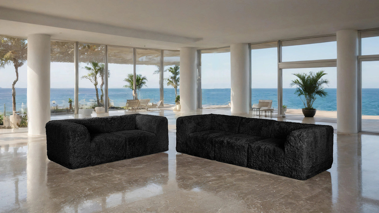 Nappi Black Sofa - Ornate Home