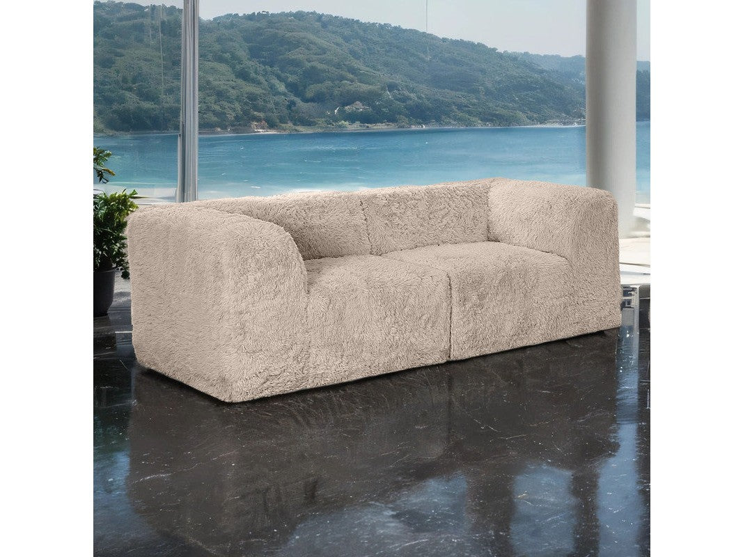Nappi Taupe Loveseat - Ornate Home