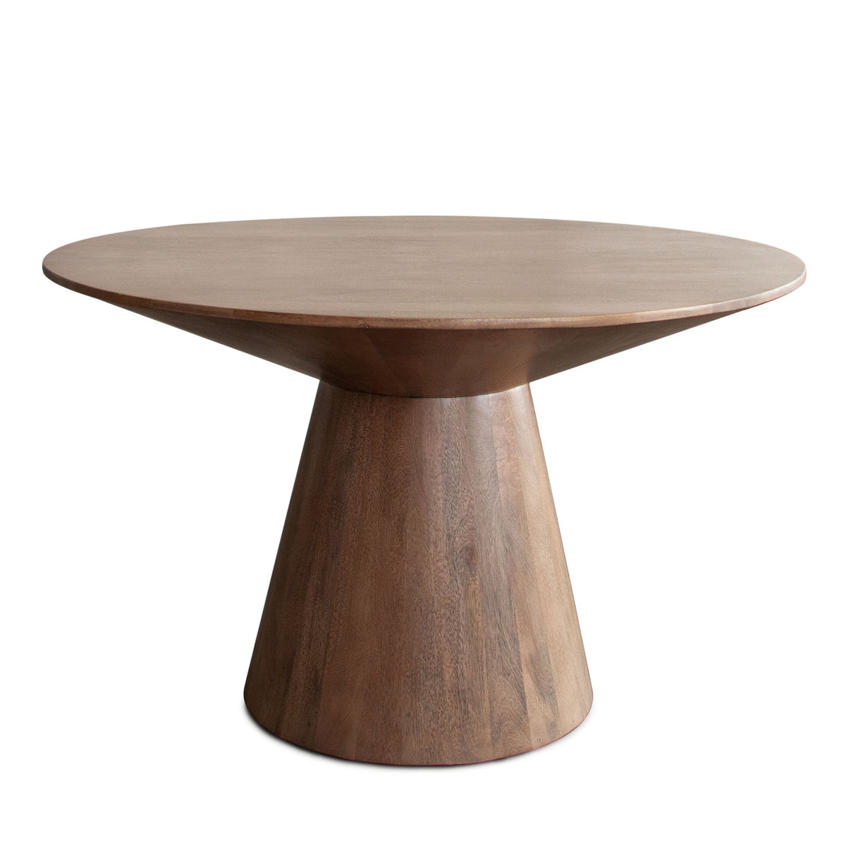 Nara Caramel Round Wood Dining Table - Ornate Home
