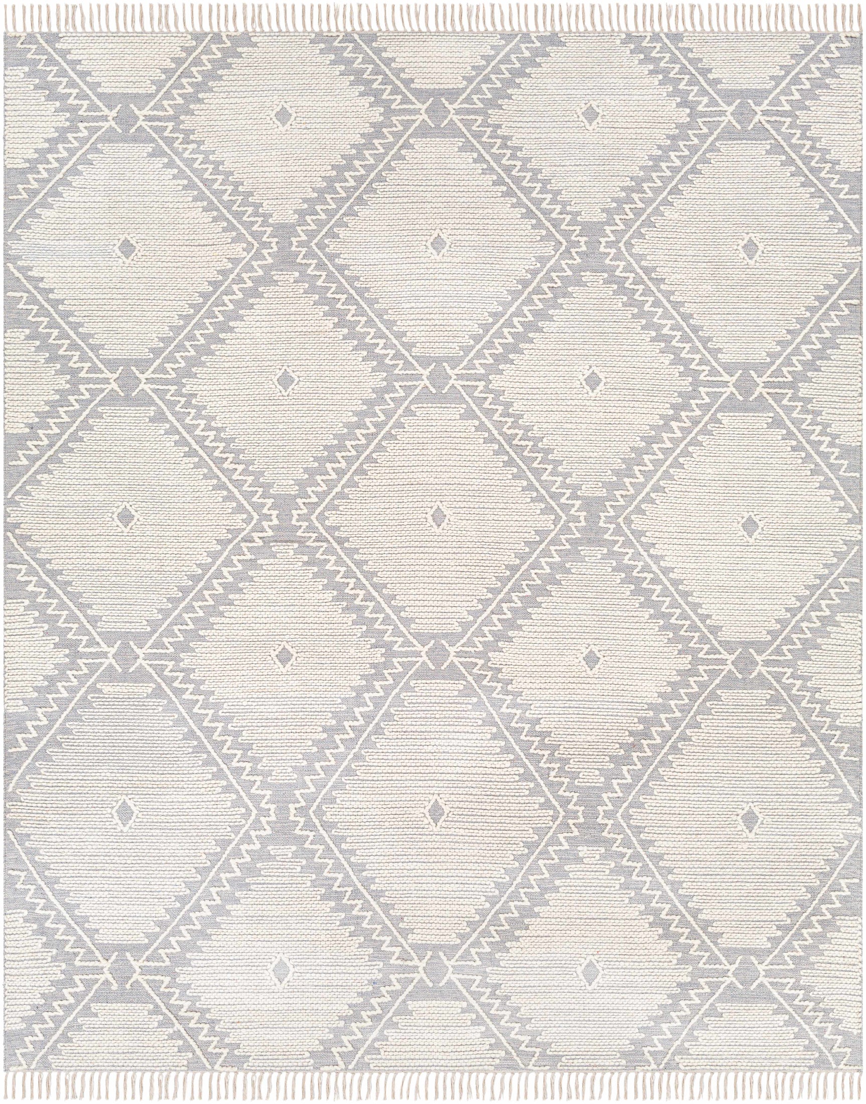 Naranjito Cream/Slate Trellis 2x3 Rug - Clearance - Ornate Home
