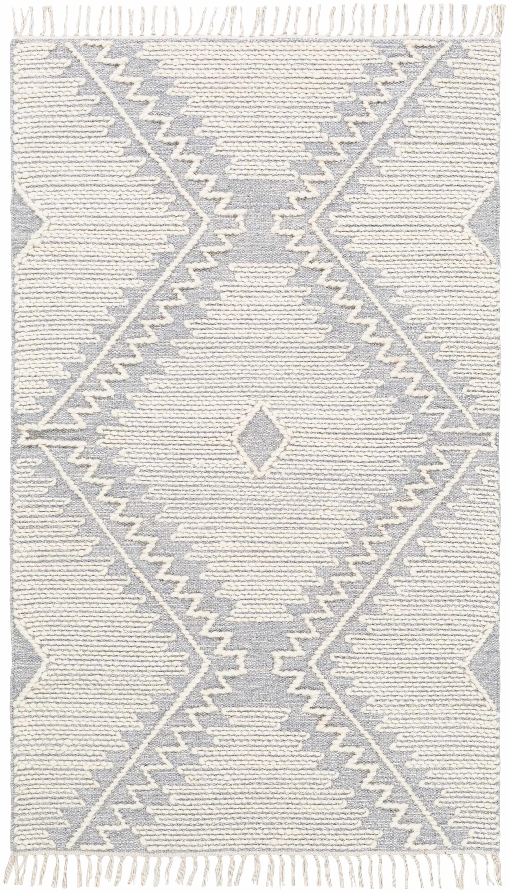 Naranjito Cream/Slate Trellis 2x3 Rug - Clearance - Ornate Home