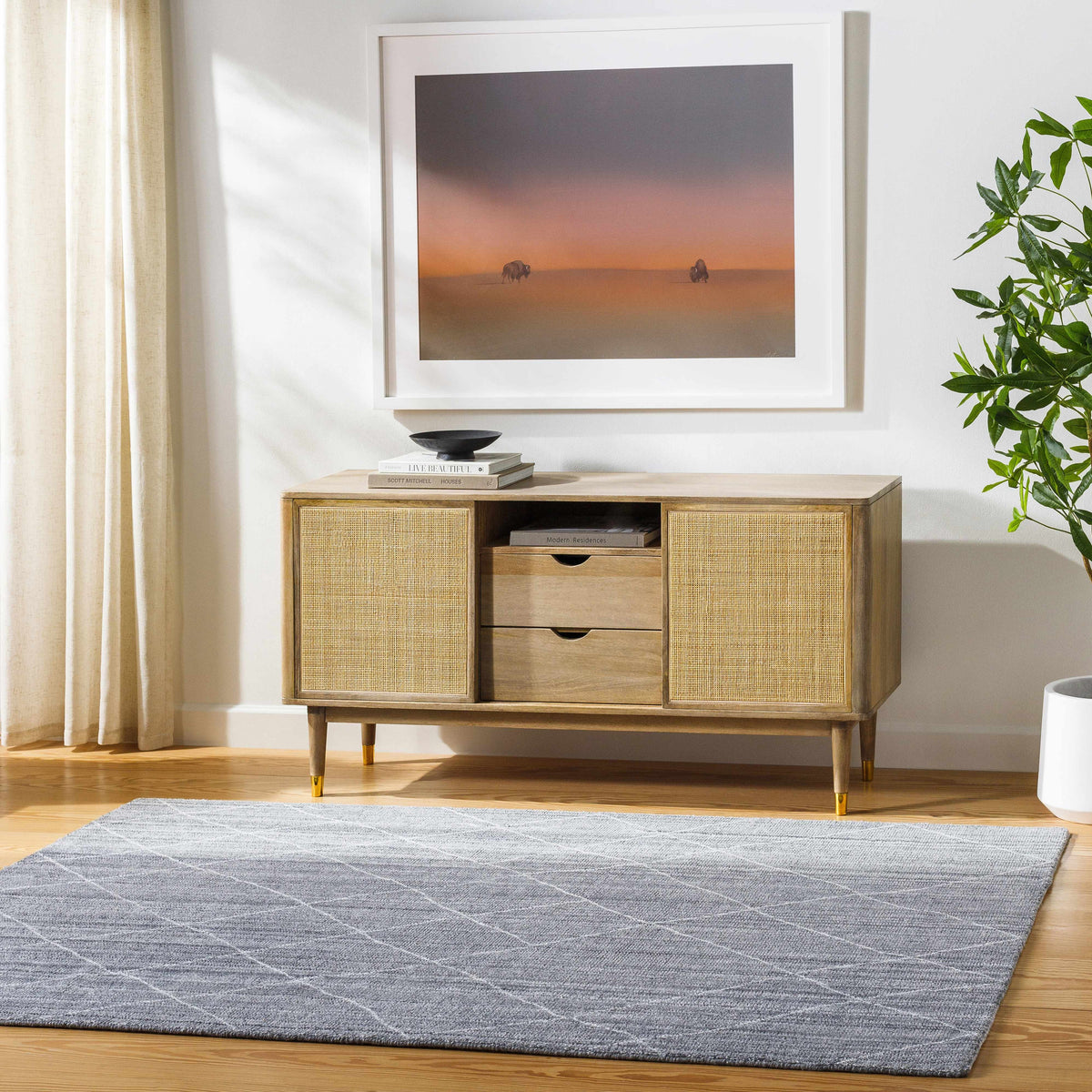 Nari Gray Area Rug - Clearance - Ornate Home