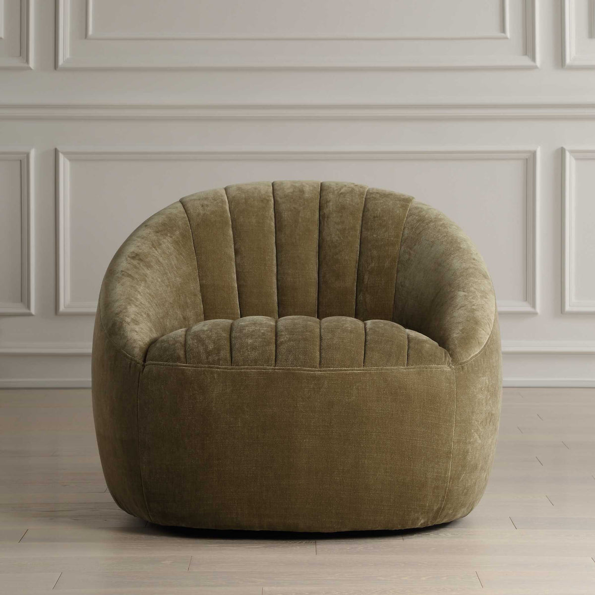 Narrows Moss Green Swivel Chair - Ornate Home