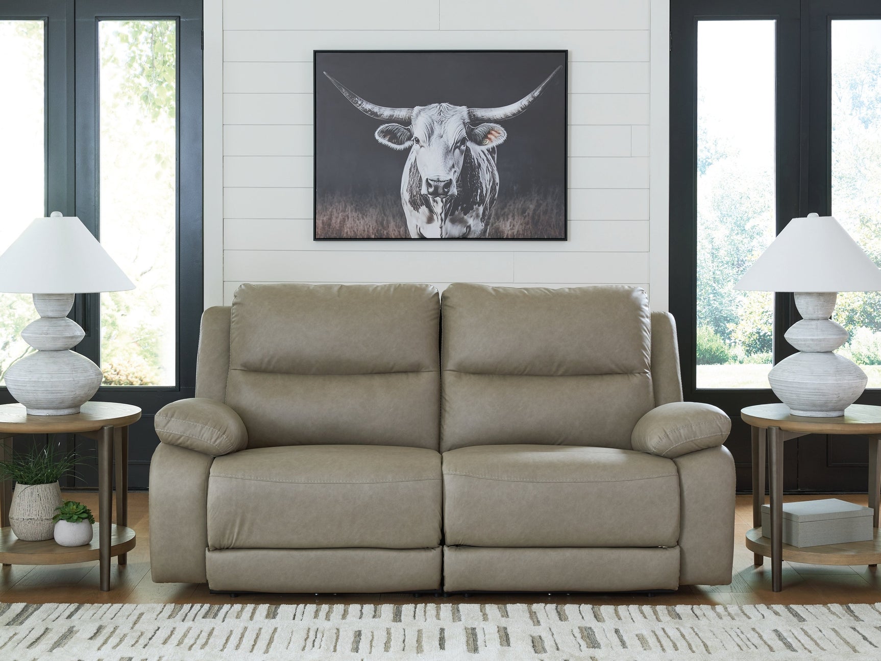 Narwhal Place Pebble 2-Piece Reclining Loveseat - Ornate Home