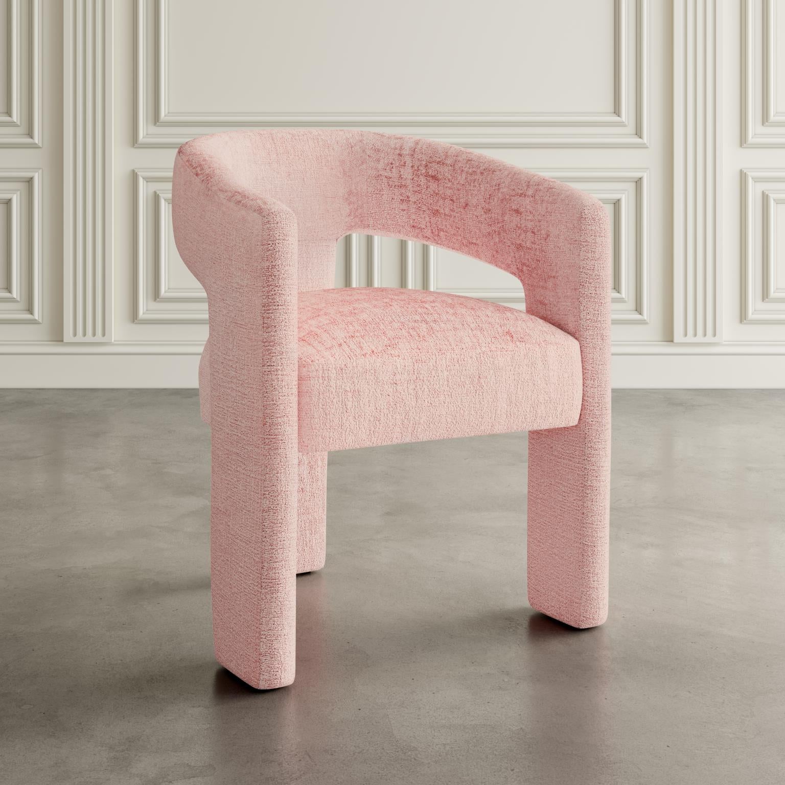 Nash Black/Pink Dining Table w/ 4 Gwen Chairs - Ornate Home