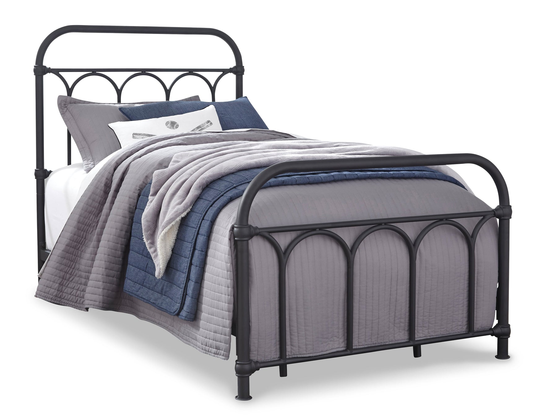 Nashburg Black Twin Metal Bed (Online Special Price) - Ornate Home