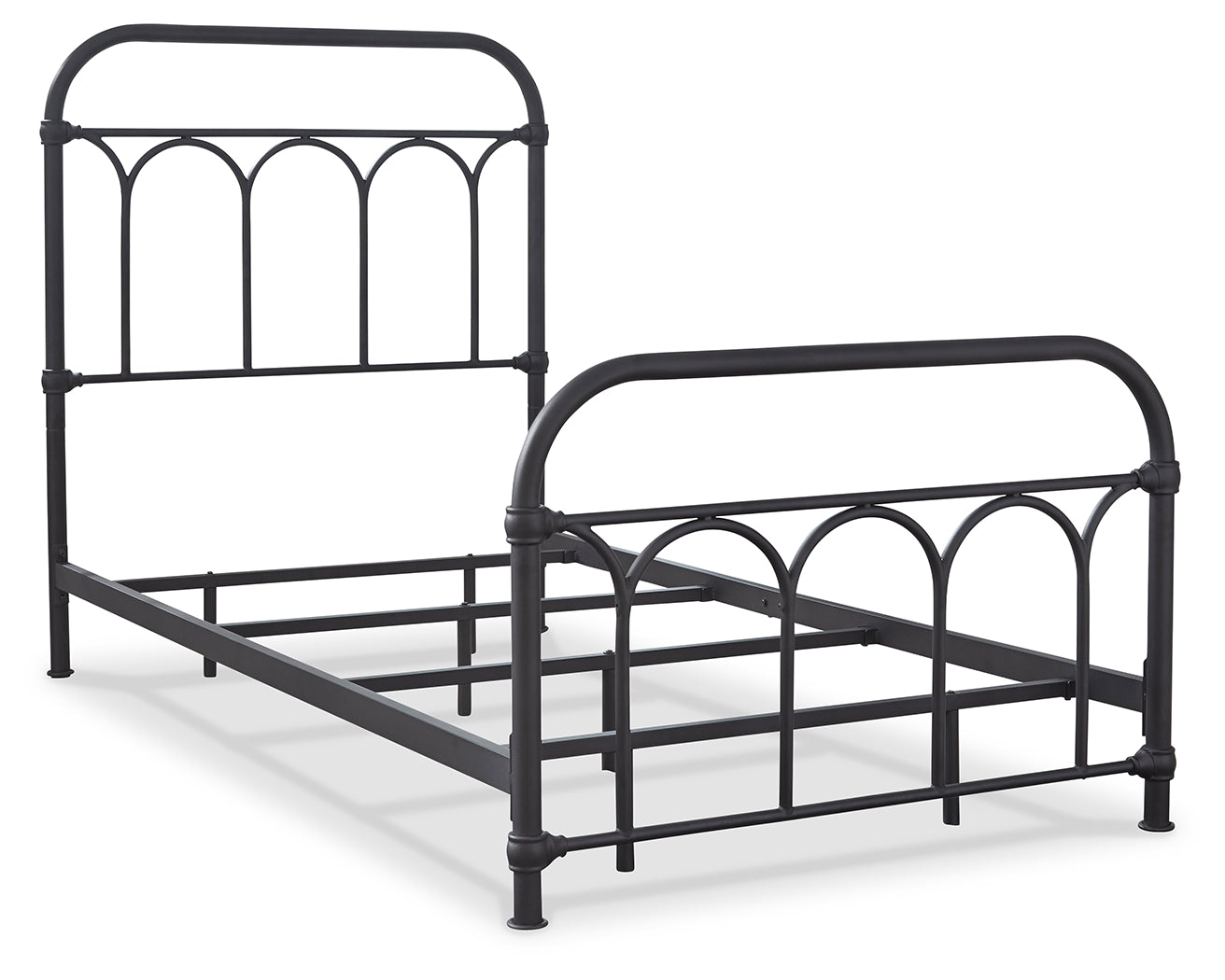 Nashburg Black Twin Metal Bed - Ornate Home