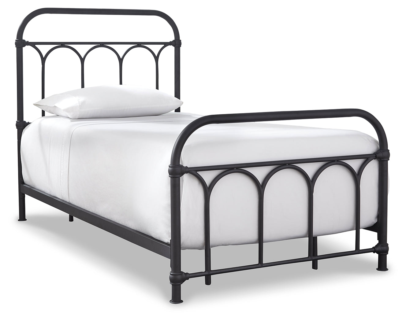 Nashburg Black Twin Metal Bed - Ornate Home