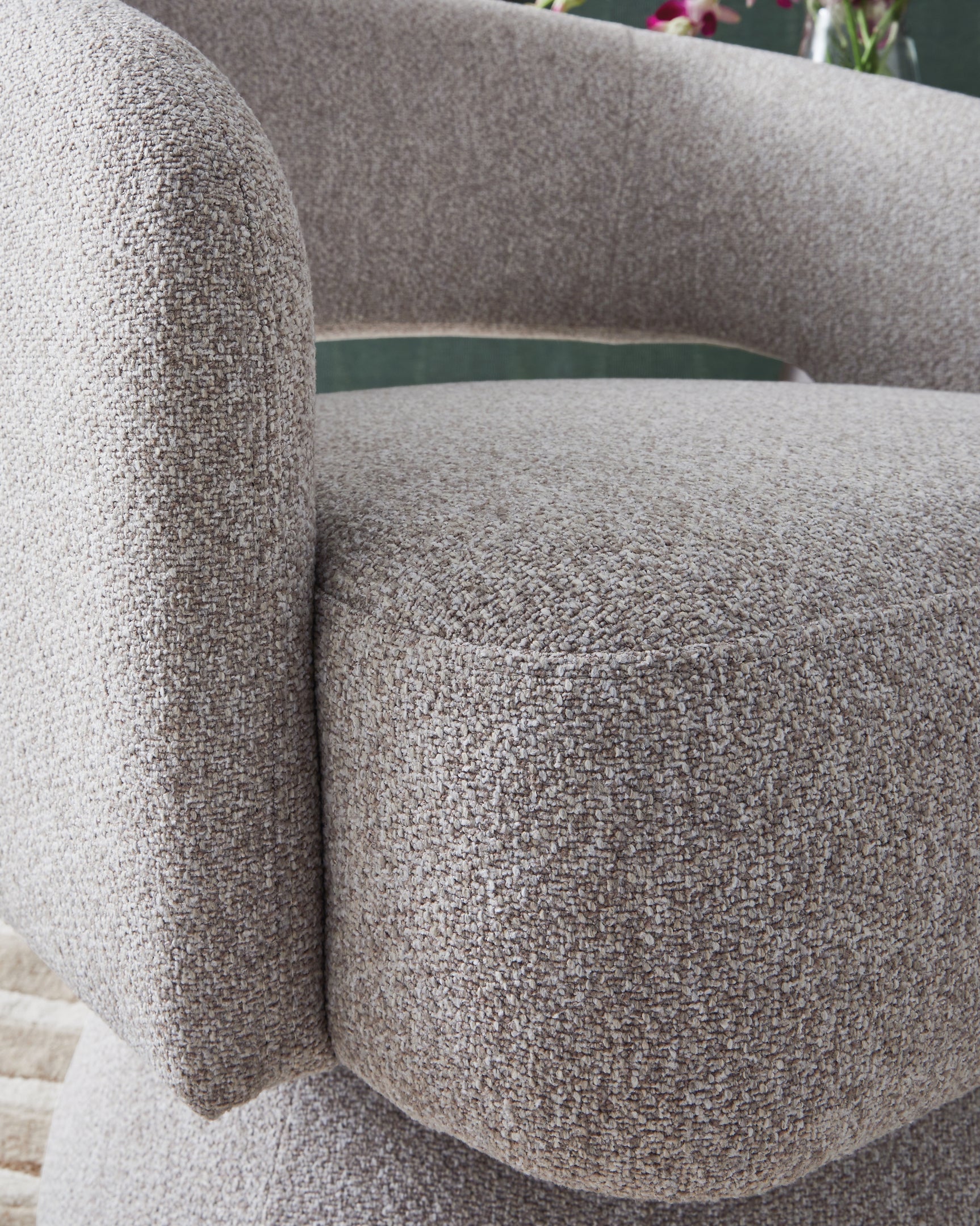Nashkins Pebble Swivel Accent Chair (Online Special Price) - Ornate Home