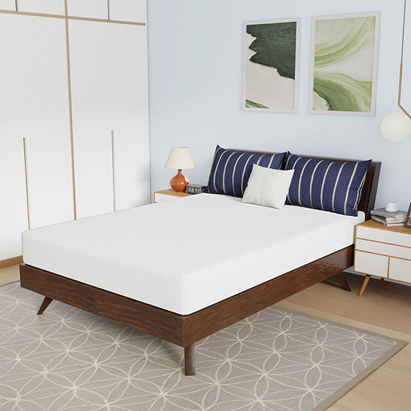 Nasturtium White 8" Full Bamboo Charcoal Infused Memory Foam Mattress - Ornate Home