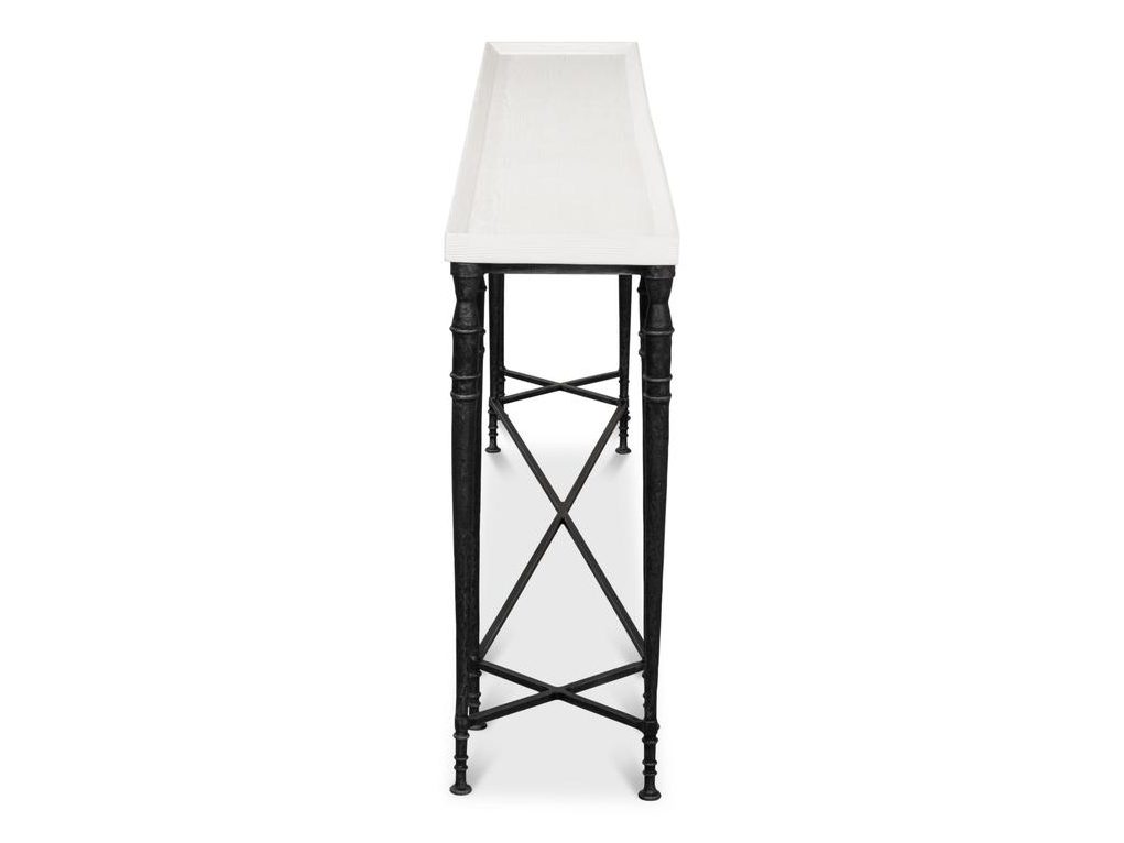Nathaniel Elegance White Console Table - Ornate Home