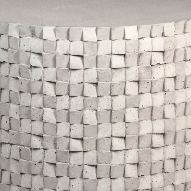 Natsu Light Gray Outdoor Side Table - Ornate Home