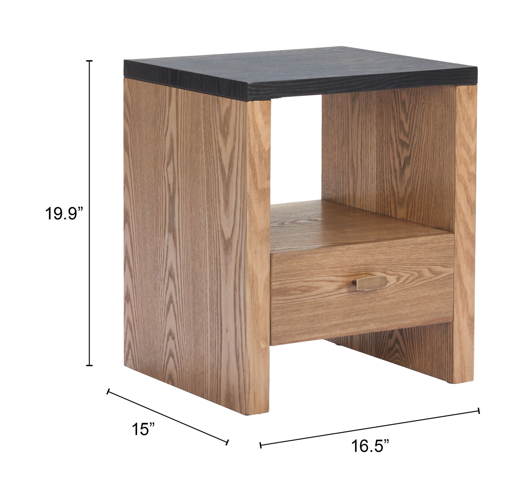 Natt Black Side Table - Ornate Home