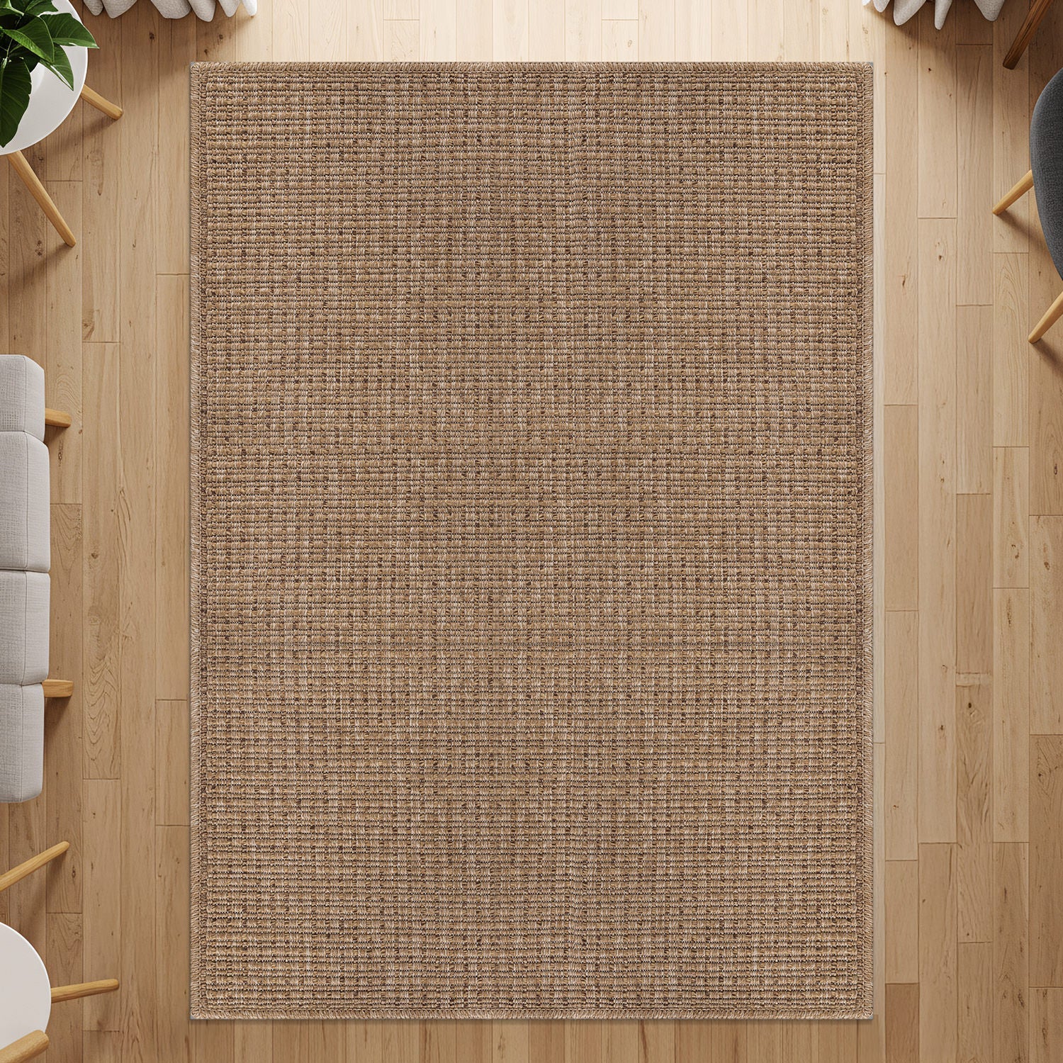 Royce Natural Jute-Look Area Rug | Timeless Rustic Charm