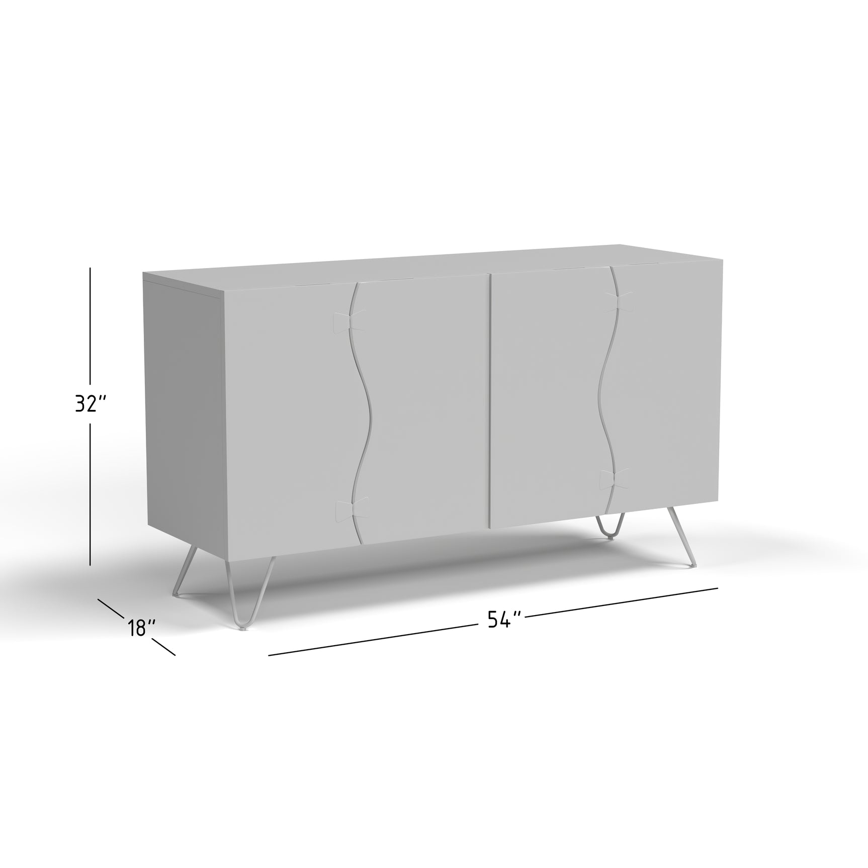 Nature's Edge Slate 4 Door Sideboard - Ornate Home