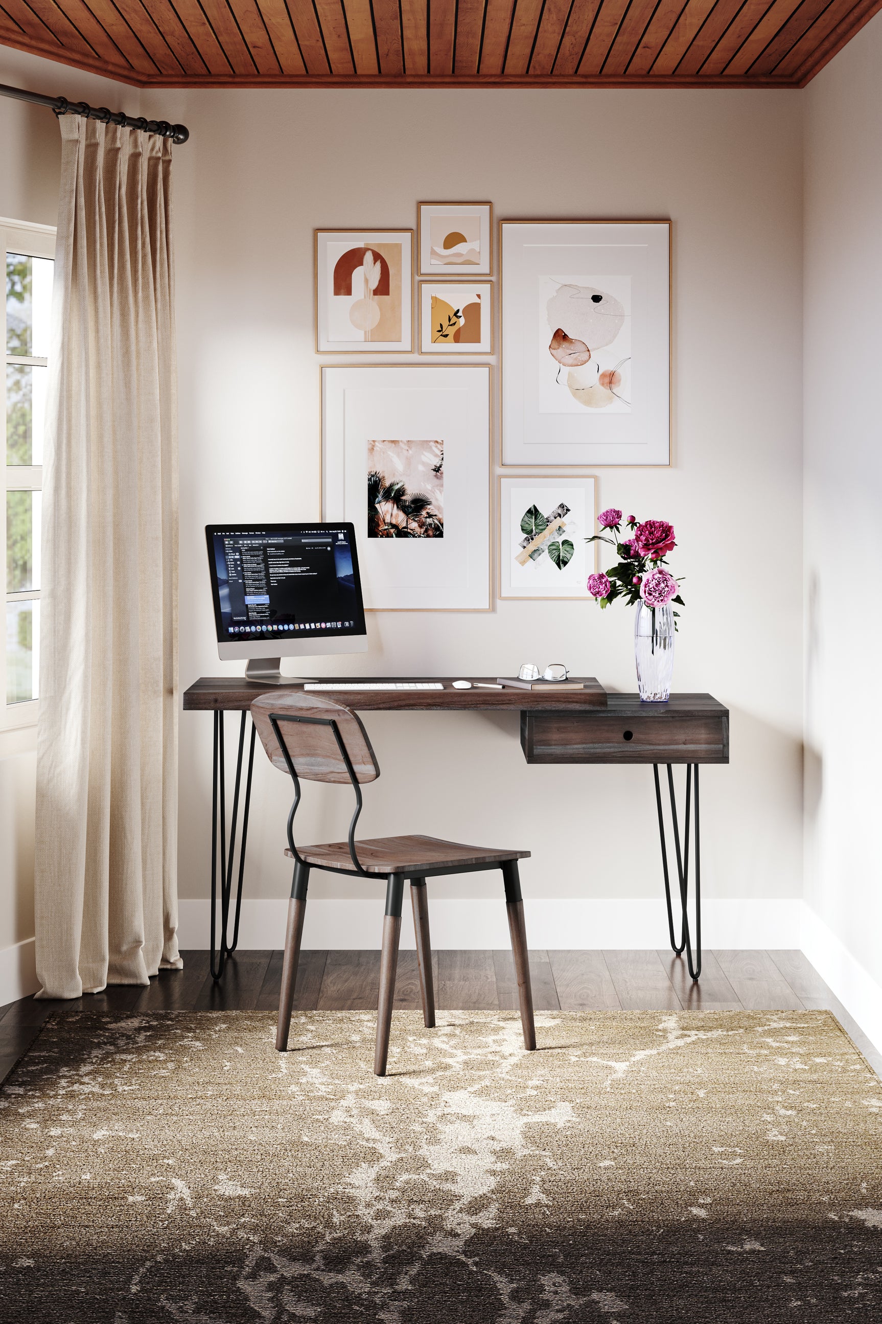 Nature's Edge Slate Desk - Ornate Home