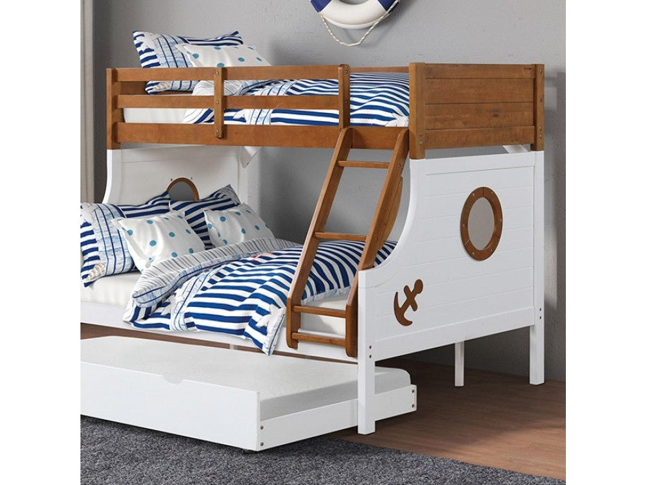 Nautia Oak/White Bunk Bed - Ornate Home