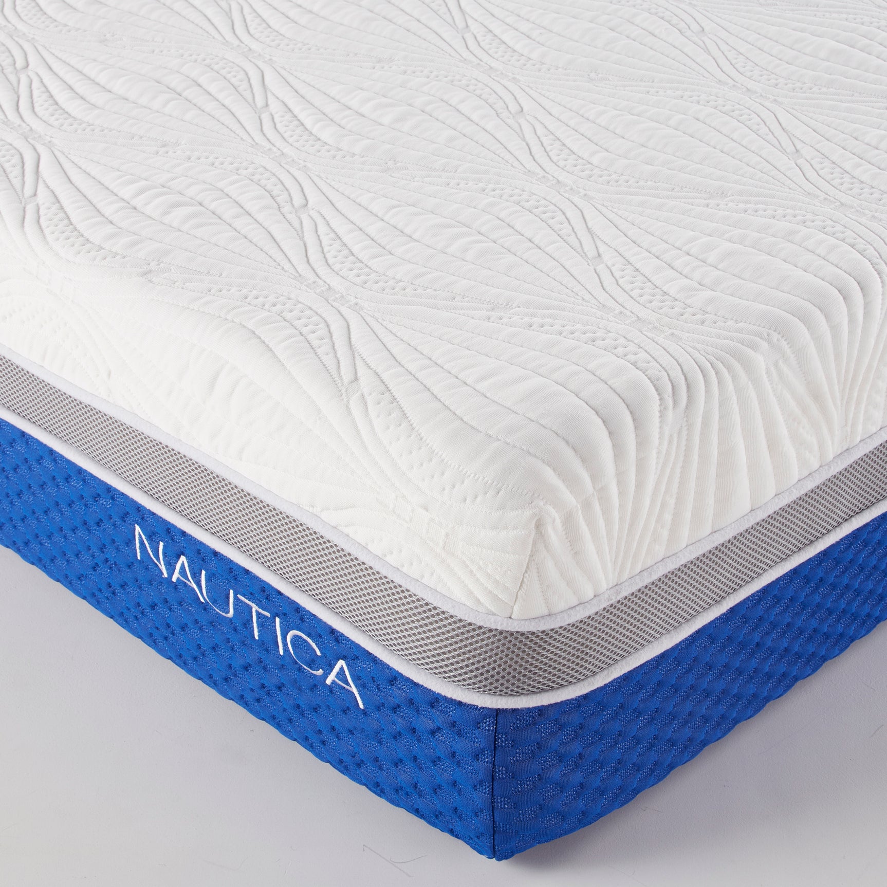 Nautica Calm White 10" Gel Memory Foam Mattress - Ornate Home