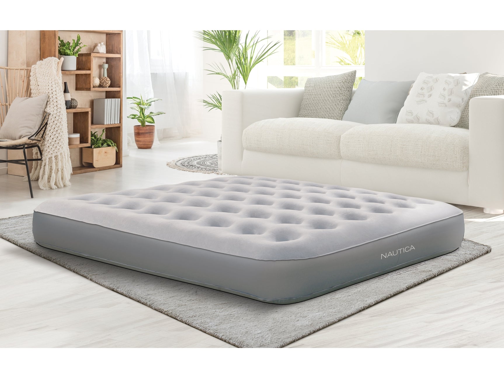 Nautica Home Sleep Express Gray 10” Air Mattress with Express Pump - Ornate Home