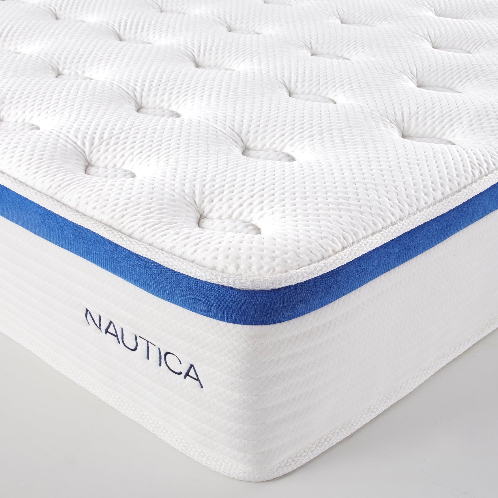 Nautica Renew White 12" Hybrid Mattress - Ornate Home