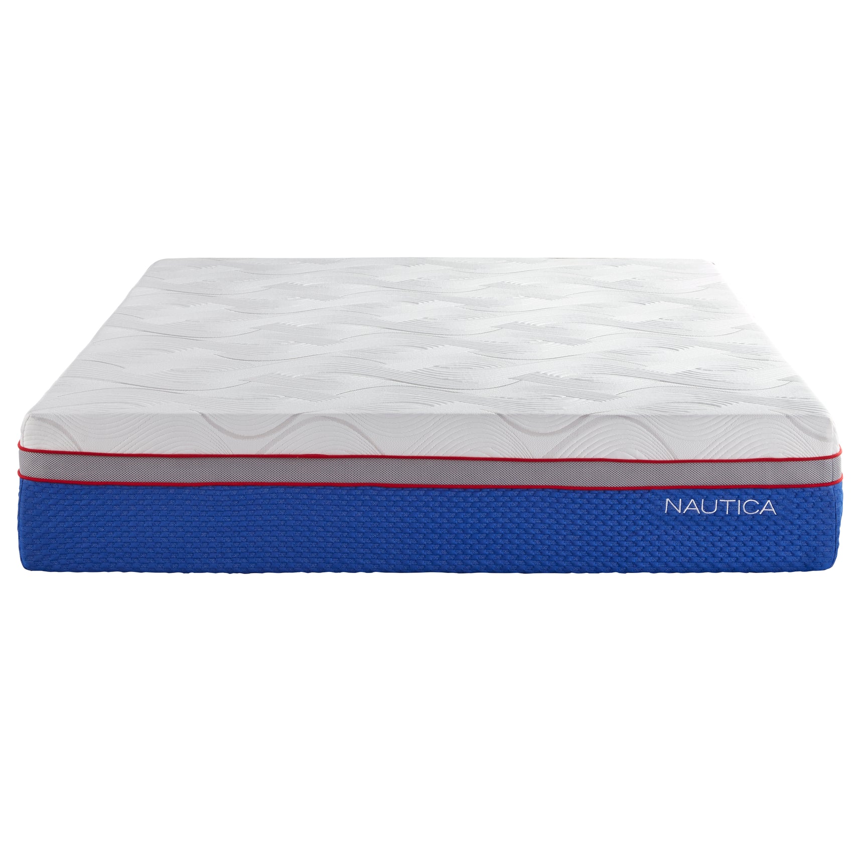 Nautica Serenity White 12" Gel Memory Foam Mattress - Ornate Home