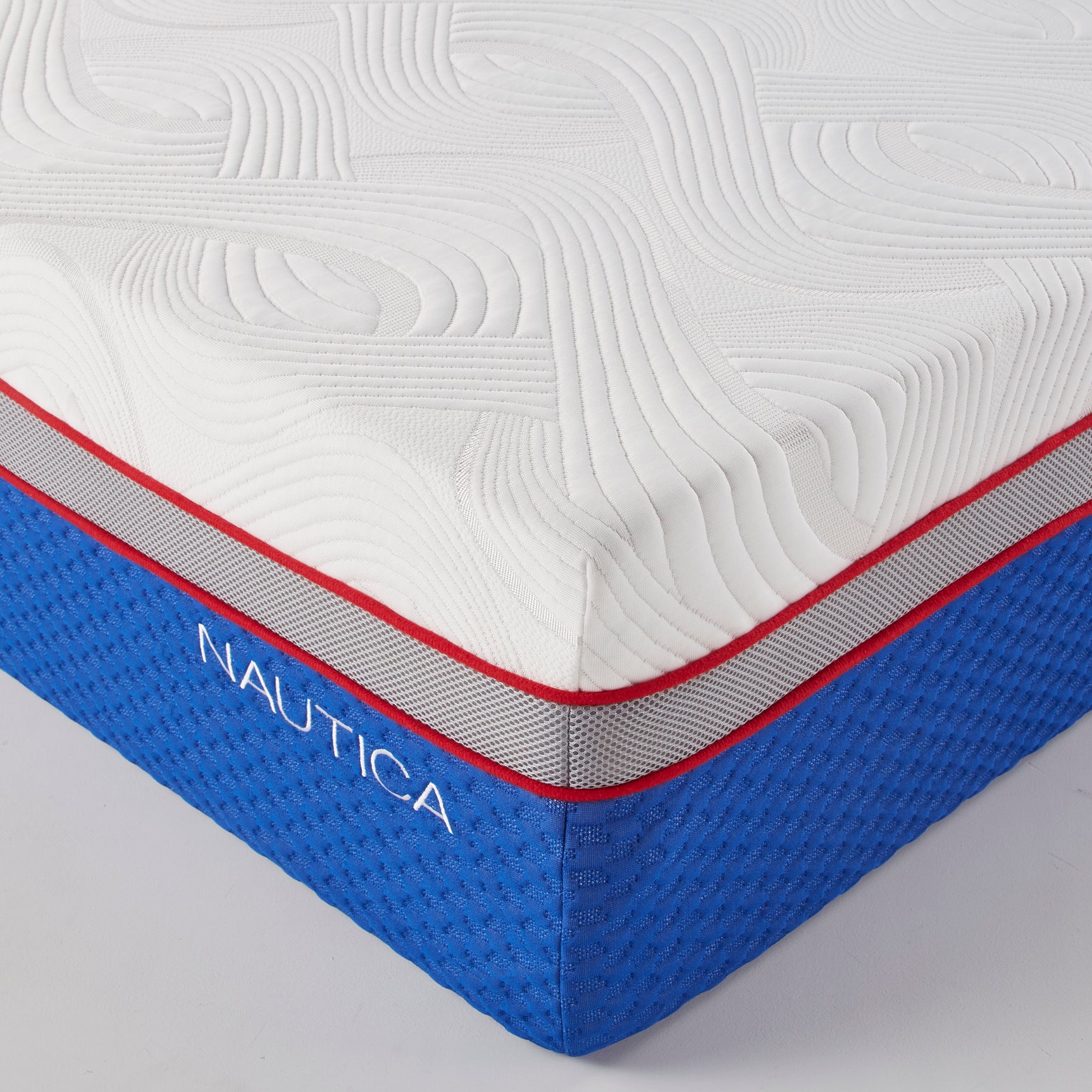 Nautica Serenity White 12" Gel Memory Foam Mattress - Ornate Home