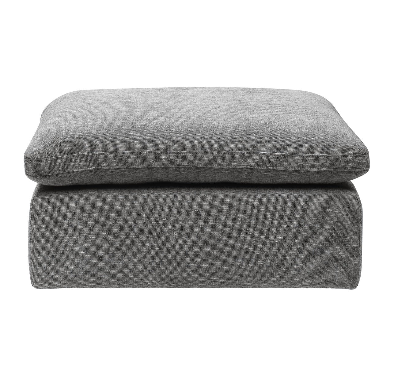 Naveen Gray Linen Modular - Ottoman - Ornate Home