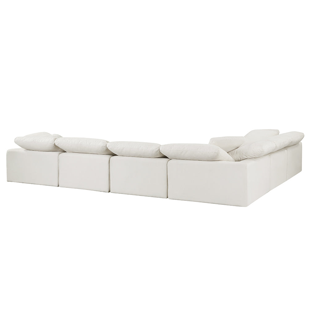 Naveen Ivory Modular - Wedge W/Pillow - Ornate Home