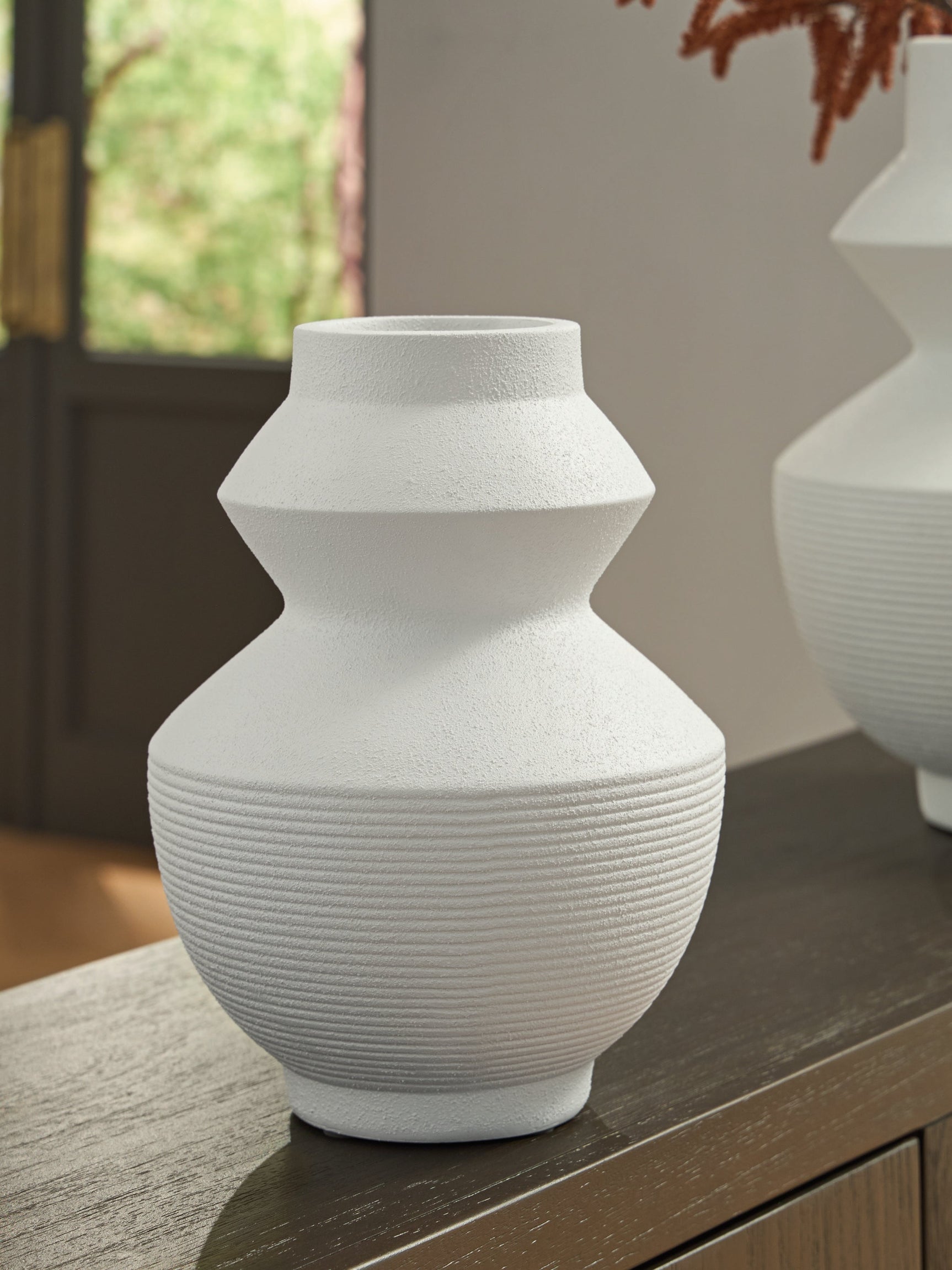 Naveen White Vase (Online Special Price) - Ornate Home