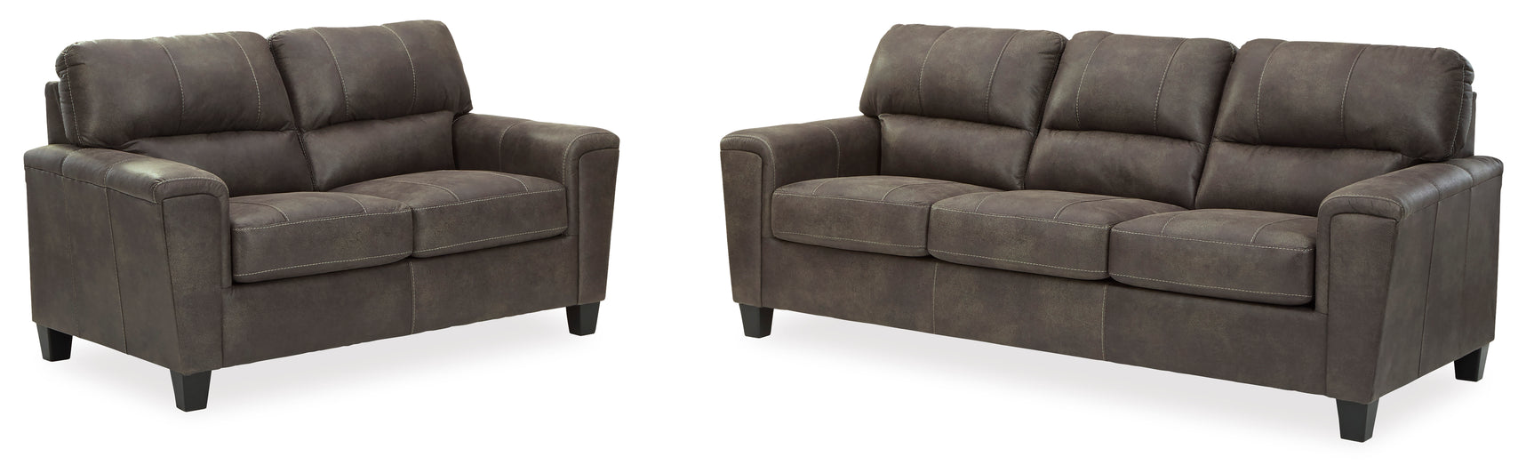 Navi Smoke Living Room Set / 2pc - Ornate Home