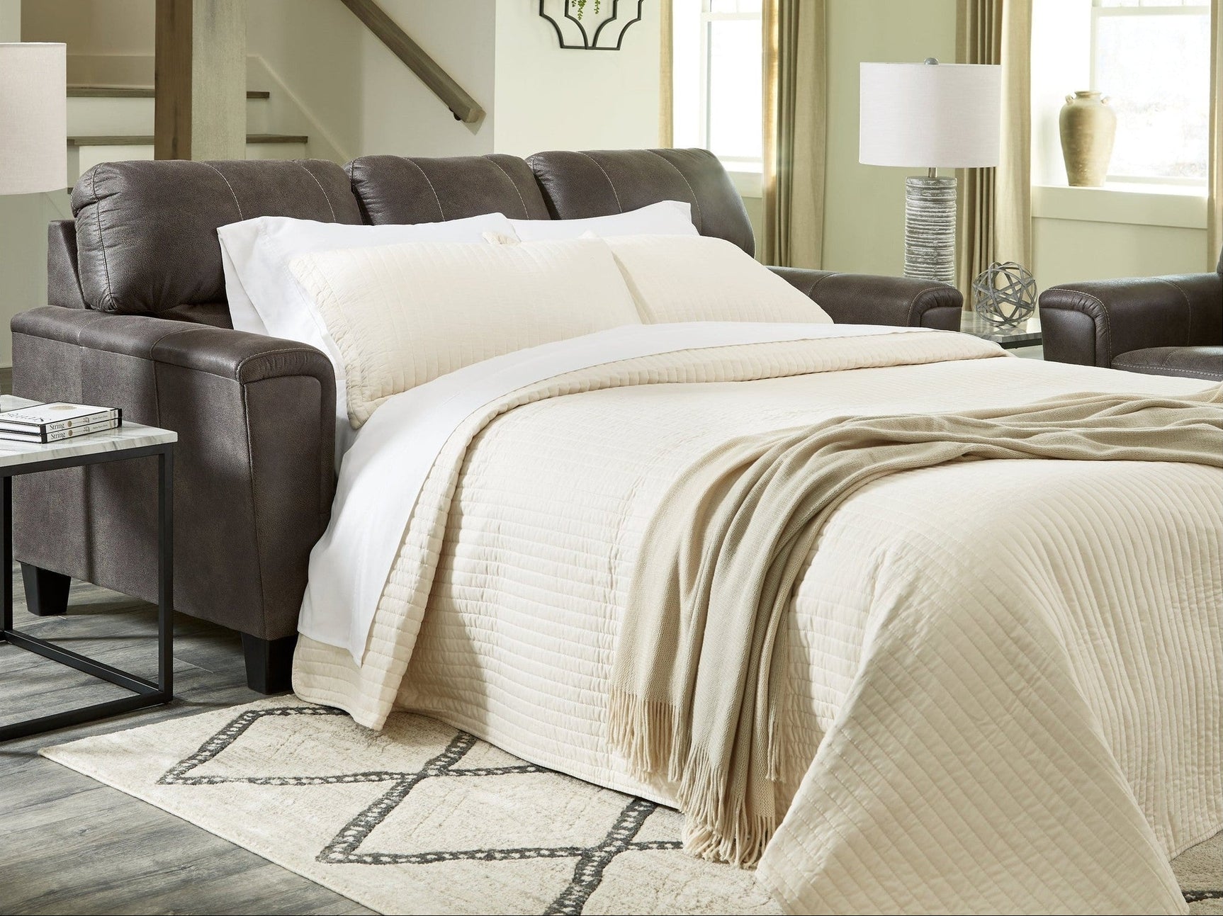 Navi Smoke Queen Sofa Sleeper - Ornate Home