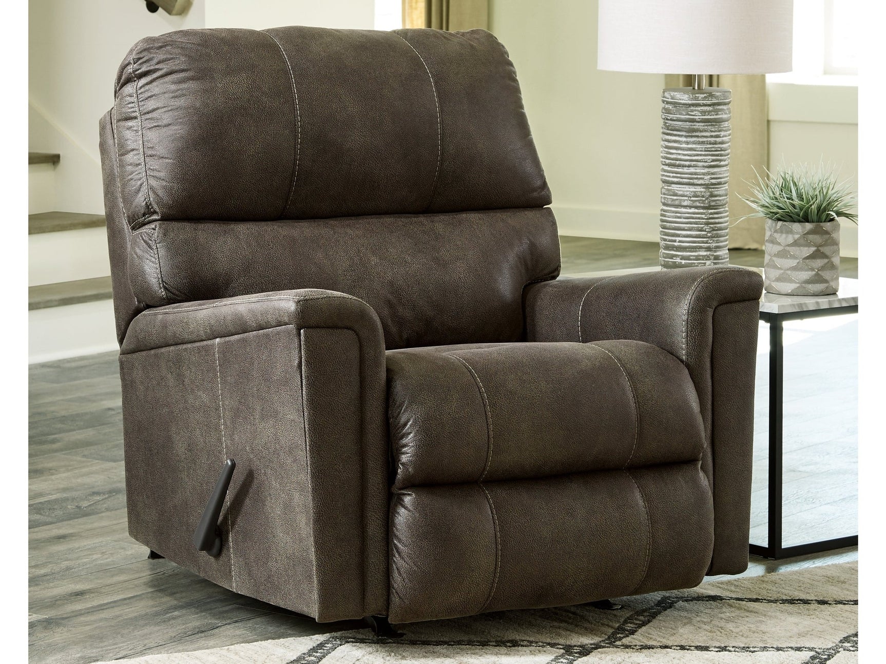 Navi Smoke Rocker Recliner - Ornate Home