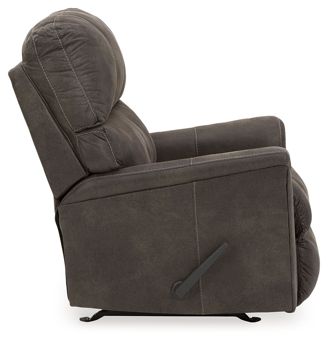 Navi Smoke Rocker Recliner - Ornate Home