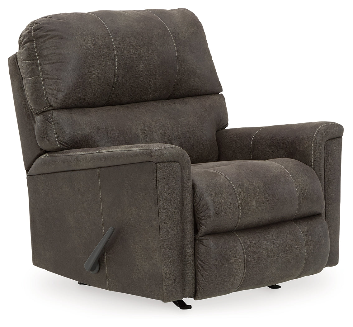 Navi Smoke Rocker Recliner - Ornate Home