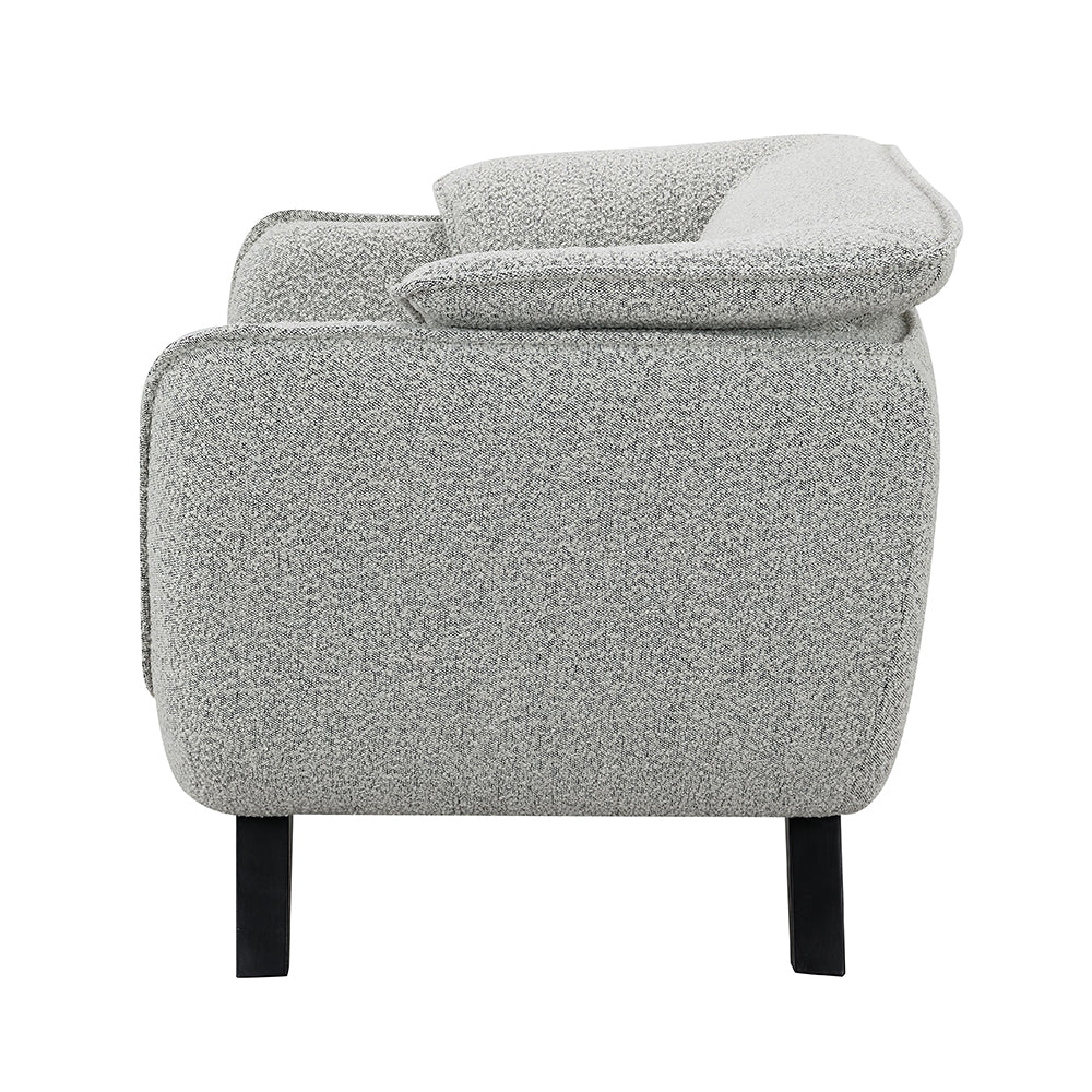 Nayeli Light Gray Boucle Chair - Ornate Home