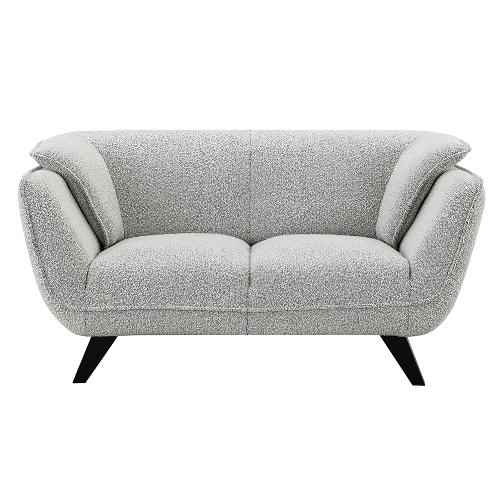 Nayeli Light Gray Boucle Loveseat - Ornate Home