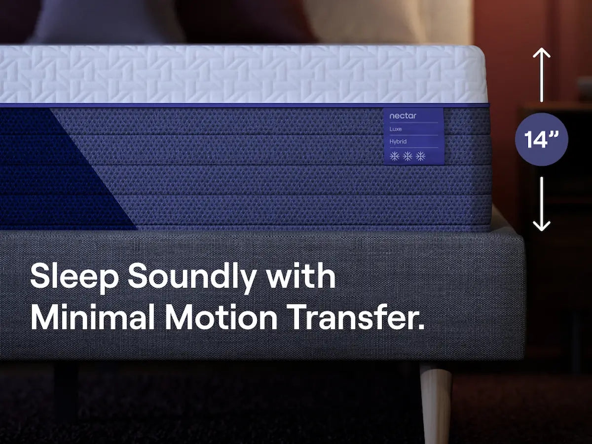 Nectar Luxe Hybrid Soft White Full Mattress - Ornate Home