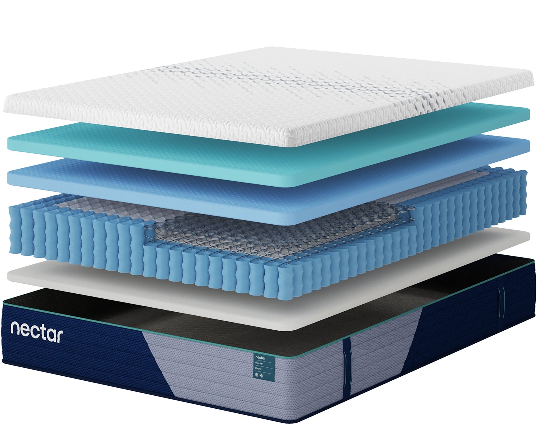 Nectar Premier Hybrid White Medium California King Mattress - Ornate Home