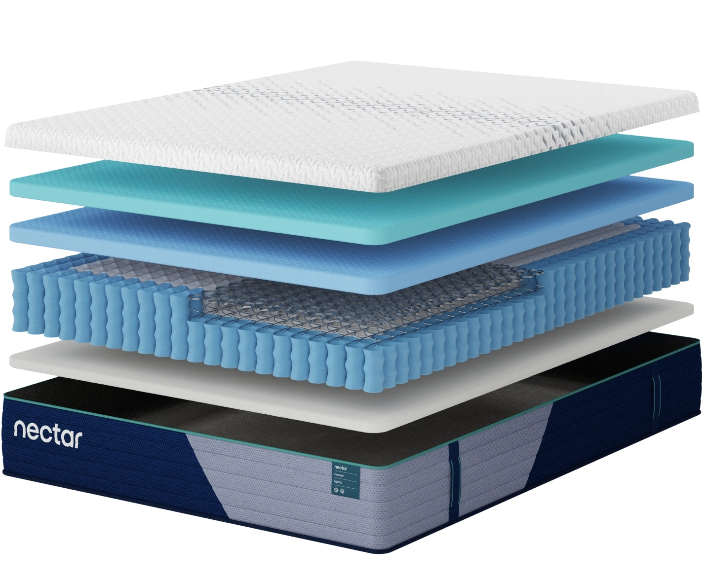 Nectar Premier Hybrid White Medium Twin XL Mattress - Ornate Home