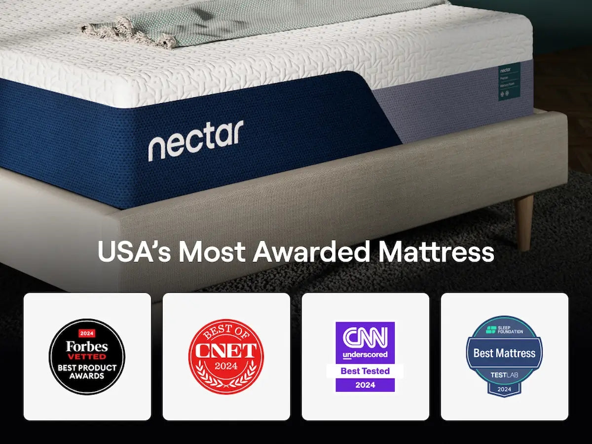 Nectar Premier Memory Foam 5.1 White Twin Mattress - Ornate Home