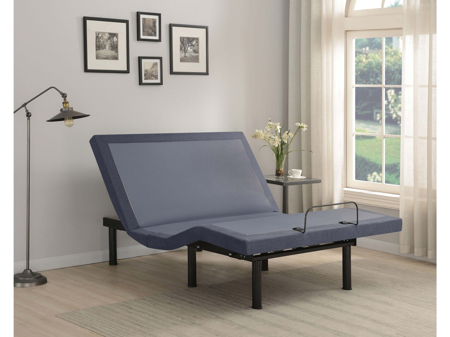 Negan Black California King Adjustable Bed Base - Ornate Home