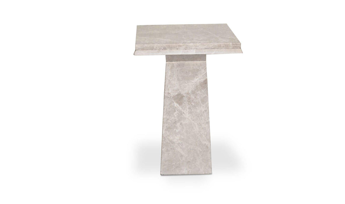 Nella Grey Marble Side Table - Ornate Home